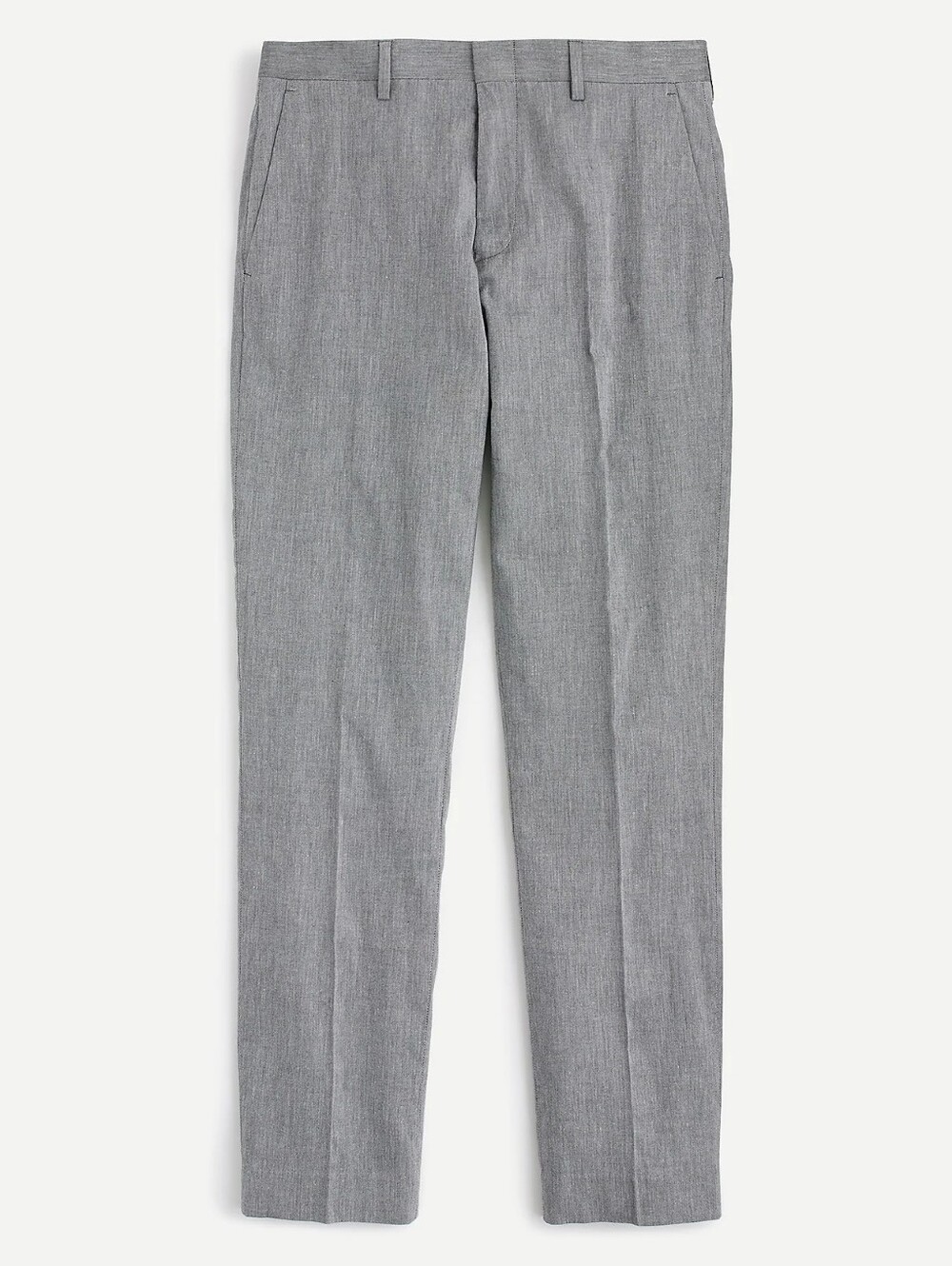 J. Crew Ludlow Men's Slim Fit Unstructured Cotton Linen Suit Pants Gray 34x30